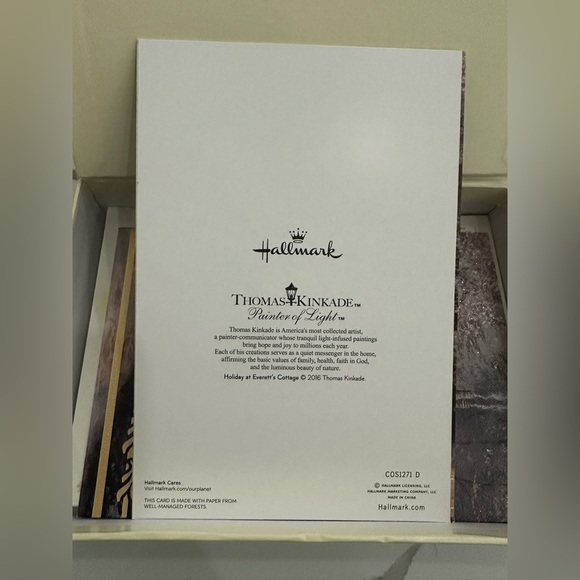 Vintage Hallmark Thomas Kincaid Christmas card set - Picture 4 of 8